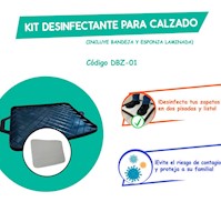 Kit Grande Desinfectante De Calzado (Bandeja Y Esponja Laminada)