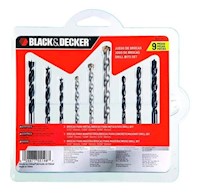 Set De Broca Madera, Concreto Metal Bd0110cs Black + Decker