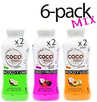 Pack x6 Bebida de Coco MIX (Frutos rojos, Limón y Lúcuma)