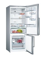 Refrigeradora Bosch KGN76AI40B Bottom Freezer 521 Litros No Frost Acero