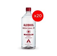 Transquim Pack x20 - Alcohol Medicinal 70° 1 Litro