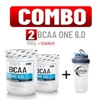 COMBO INNOVATE NUTRITION - 2 BCAA ONE 6.0 500 GR. + SHAKER