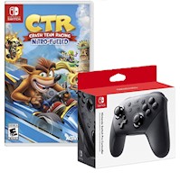 Pro Controller  + Crash Team Racing Nintendo Switch