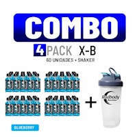 COMBO UNIVERSE NUTRITION - X-B PACK 60 UNID. BLUEBERRY + SHAKER