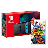 Consola Nintendo Switch 2019 + Super Mario 3D World Bowsers Fury