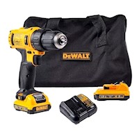 Dewalt Taladro Percutor 12v Luz Led + Cargador + 2 Bat 2.0Ah