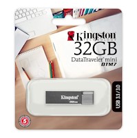 Kingston 32GB Memoria USB 3.0 DataTraveler Mini Plata - DTM7/32GB