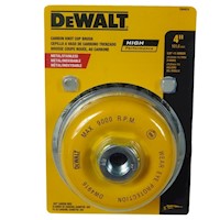 Cepillo de copa trenzada 4" xM14  Carbon 0.20" 0.5mm Dewalt