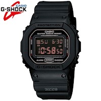 Reloj Casio G-Shock DW5600MS-1 Digital Luz De Fondo Acuático 200M Negro