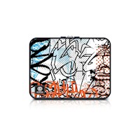 Funda tablet 10" zipper black zebra