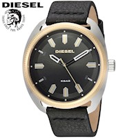 Reloj Diesel Fastbak DZ1835 Acero Inoxidable Correa De Cuero Negro