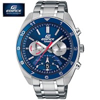 Reloj Casio Edifice EFV-590D-2AV Fecha Cronómetro Acero Inoxidable Dial Azul