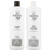 Nioxin-1 Shampoo 1000ml + Acondicionador para Cabello Natural