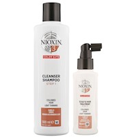 Nioxin-3 Shampoo Densificador + Loción Capilar para Cabello Teñido