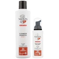 Nioxin-4 Shampoo Densificador + Espuma Capilar para Cabello Teñido