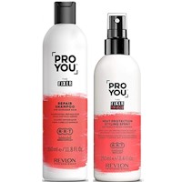 Shampoo Reparador 350ml + Protector Térmico Revlon Pro You The Fixer