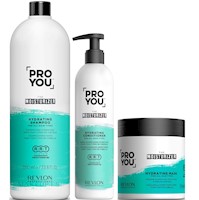 Shampoo 1000ml +Conditioner +Mascarilla Revlon Pro You The Moisturizer