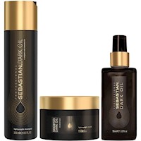 Shampoo 250ml + Mascarilla + Aceite Sebastian Dark Oil