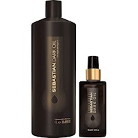 Shampoo 1000ml + Aceite 95ml Sebastian Dark Oil