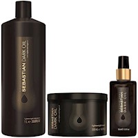 Shampoo 1000ml + Mascarilla + Aceite Sebastian Dark Oil