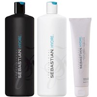 Shampoo Hidratante 1000ml + Acondicionador +Mascarilla Sebastian Hydre