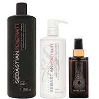 Shampoo 1000ml + Mascarilla + Dark Oil Sebastian Penetraitt