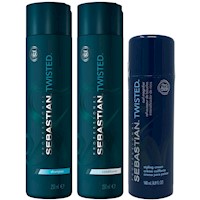 Shampoo para Rizos 250ml + Acondicionador + Crema Sebastian Twisted
