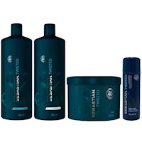 Shampoo 1000ml + Acondicionador + Mascarilla + Crema Sebastian Twisted
