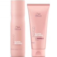 Shampoo 250ml + Acondicionador 200ml Wella Invigo Blonde Recharge