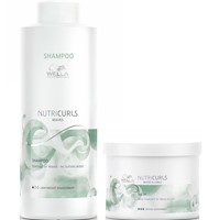 Shampoo para Ondas 1000ml + Mascarilla 500ml Wella Nutricurls