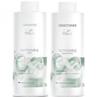 Shampoo para Rizos 1000ml + Acondicionador 1000ml Wella Nutricurls