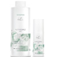 Shampoo para Rizos 1000ml + Bálsamo 150ml Wella Nutricurls