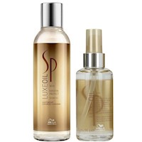 Shampoo con Aceite de Argán 200ml + Elixir Wella Luxe Oil Keratin