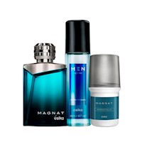 Magnat Perfume de Hombre con Deo y Refresh Active