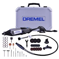 Minitorno DREMEL 4000 KIT 36 ACCESORIOS + 3 ADITAMENTOS