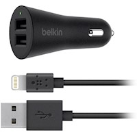 Belkin BOOSTUP 2-Port Cargador Auto Carro Cable Lightning - F8J221BT04