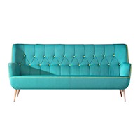 Sofa 3 GINMA - FALOTIH - Turqueza Oscuro