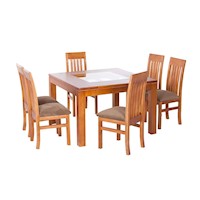 Comedor 6 Sillas MARVIN - FALOTIH - Natural