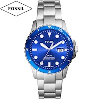 Reloj Fossil FB-01 FS5669 Fecha Acero Inoxidable Dial Azul