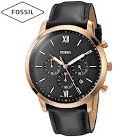 Reloj Fossil Neutra FS5381 Cronometro Acero Inoxidable  Dorado