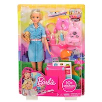 Barbie Muñeca Viajera Explora y Descubre