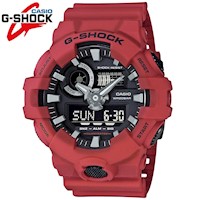 Reloj Casio G-Shock GA700-4A Digital Analógico Luz LED Acuático Resina Rojo