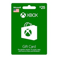 Tarjeta Gift Card Xbox Live 25 Tarjeta Fisica