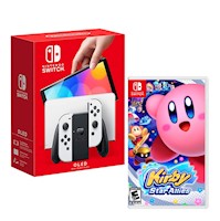 Consola Nintendo Switch Oled Blanco + Kirby Star Allies