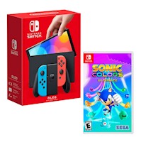 Consola Nintendo Switch Oled Neon + Sonic Colors