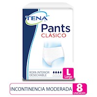 TENA Ropa Interior Pants Clásico Large 8UN
