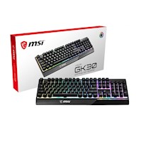 MSI Teclado Vigor GK30 RGB Profile US Gamer - GK30