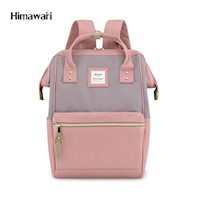 Himawari - Mochila para portátil  Holly Daze de 15 "(9001) - Gris Claro / Rosado