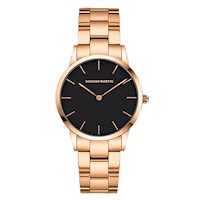 RELOJ HANNAH MARTIN ROSA Y NEGRO CLASSY | SKU: HAN-31