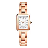 RELOJ HANNAH MARTIN RECTANGULAR INGLES COBRE | SKU: HAN-34